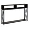 Monarch Specialties Accent Table - 48"L / Espresso / Black Metal Hall Console I 3574 - alternate 1